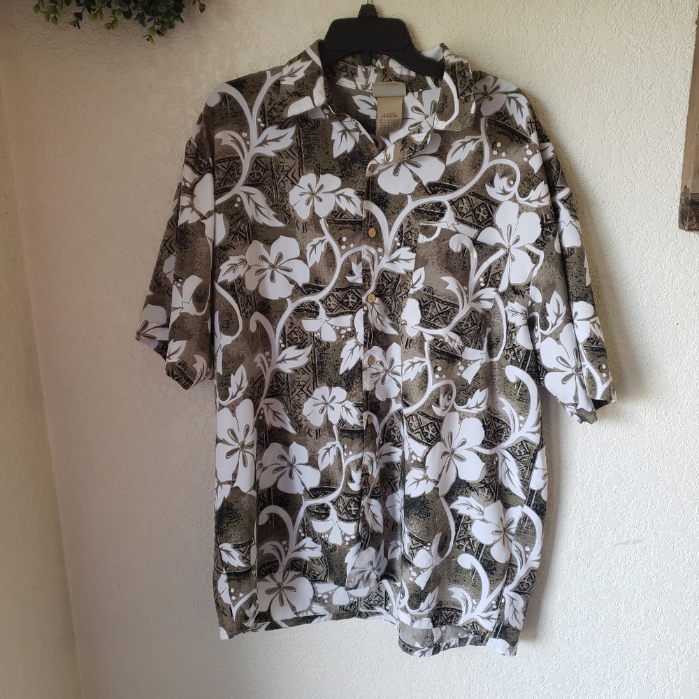 Extreme Gear Men's Hawaiian Button Down Shirt Size XL